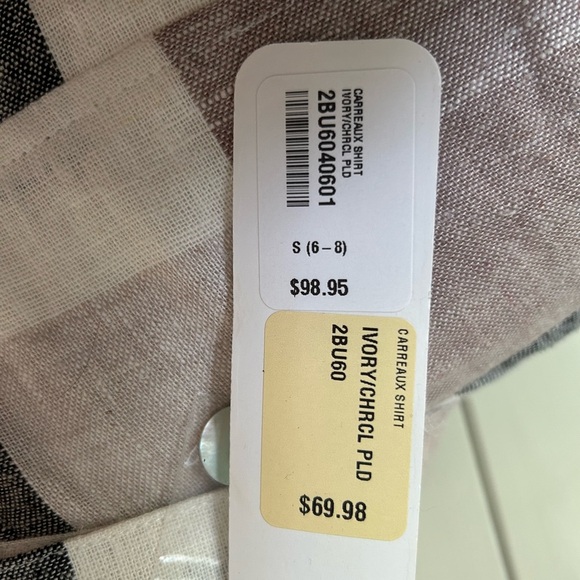 New Shirt soft surroundings woman’s size small top blouse - Picture 4 of 5